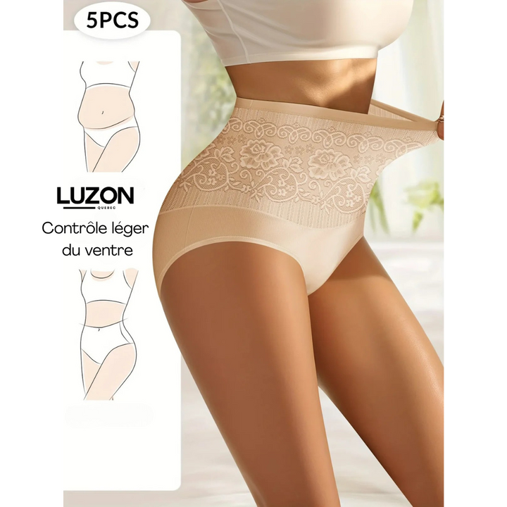 EMILIE | Set of 6 High-Waisted Shaping Briefs
