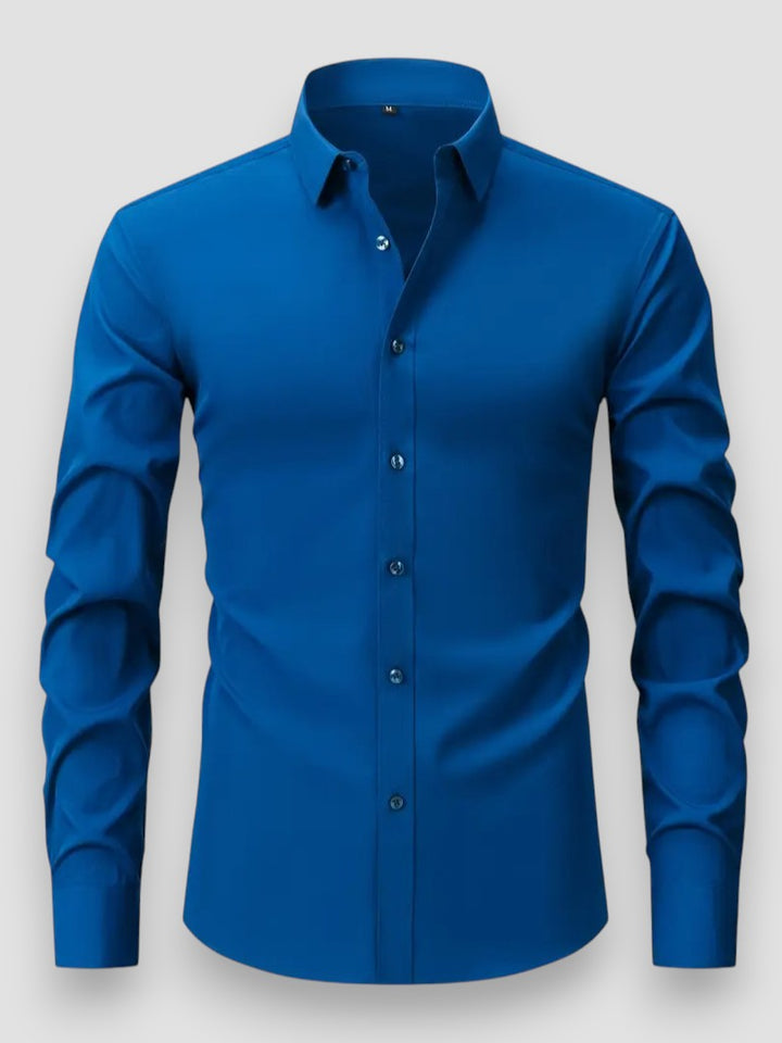 Lucas™ | Slim-Fit Skjorta med Långa Ärmar" can be rewritten as:

"Lucas™ | Slim-Fit Långärmad Skjorta
