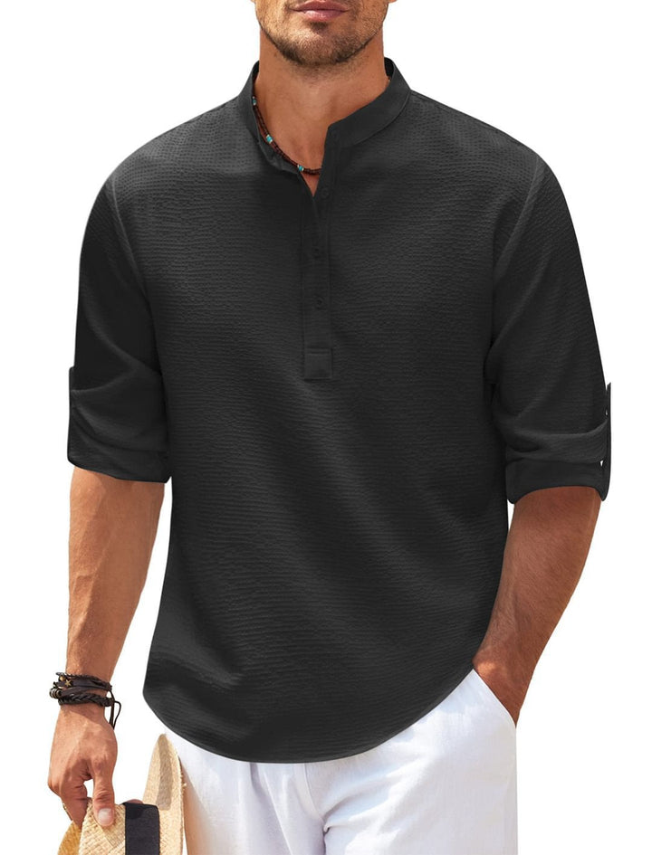 Viktor™ | Elegant 3/4 Ärms Skjorta