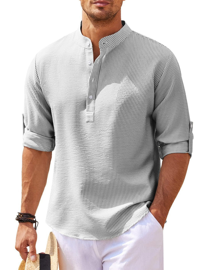 Viktor™ | Elegant 3/4 Ärms Skjorta