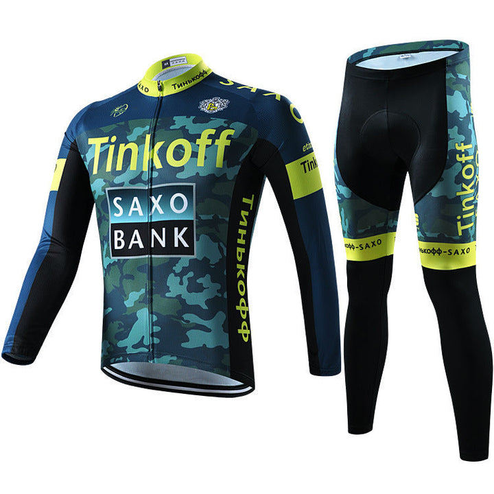Professionellt Cykelset med Långa Ärmar