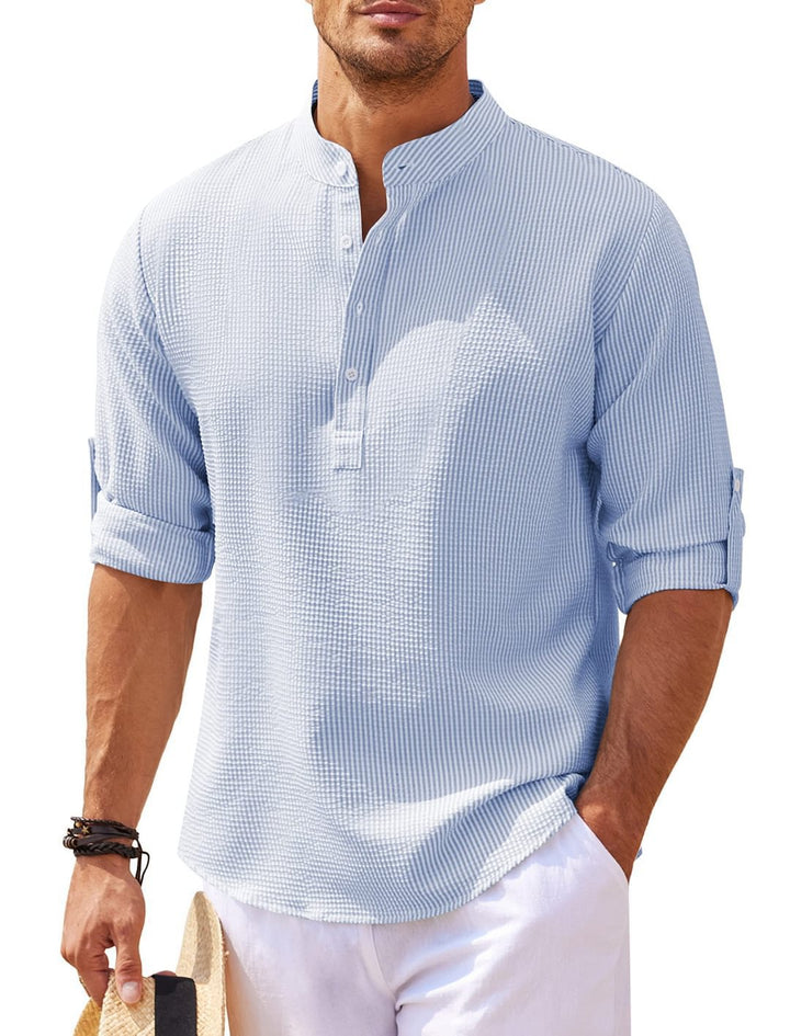 Viktor™ | Elegant 3/4 Ärms Skjorta