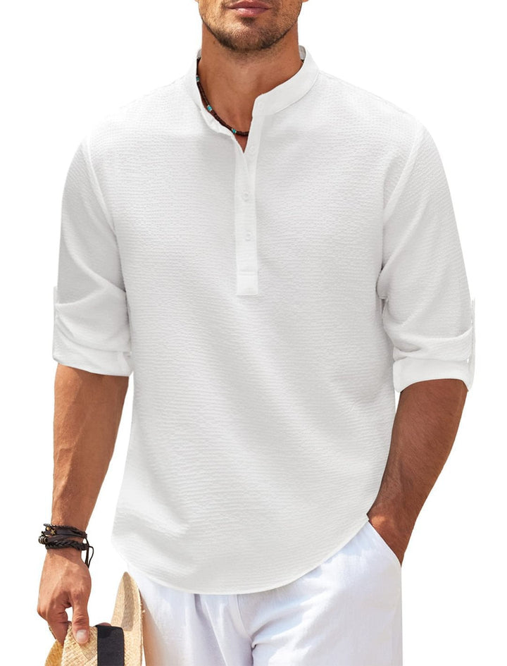 Viktor™ | Elegant 3/4 Ärms Skjorta