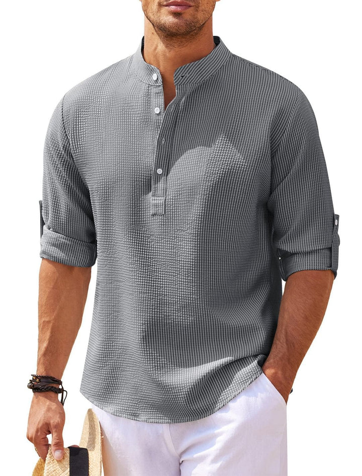Viktor™ | Elegant 3/4 Ärms Skjorta