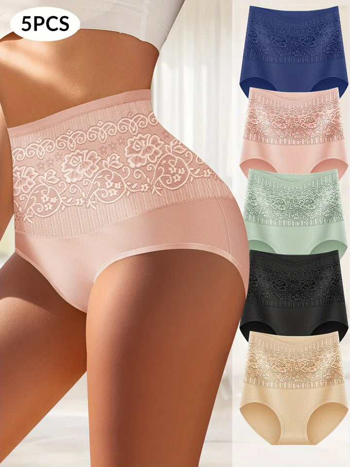EMILIE | Set of 6 High-Waisted Shaping Briefs