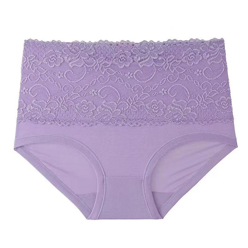 SUZIE | Set med 4 handbroderade, formande och slimmade trosor