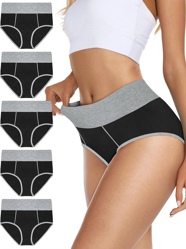 ANNIE | Set med 5 högmidjade shapewear-trosor