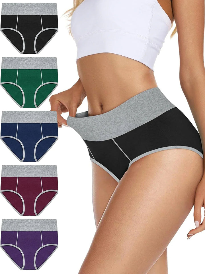 ANNIE | Set med 5 högmidjade shapewear-trosor