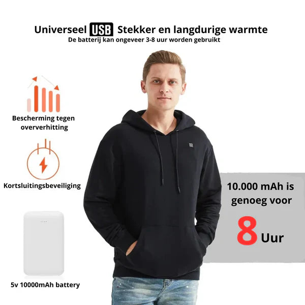 VärmeHoodie™ | Uppvärmd Unisex Tröja